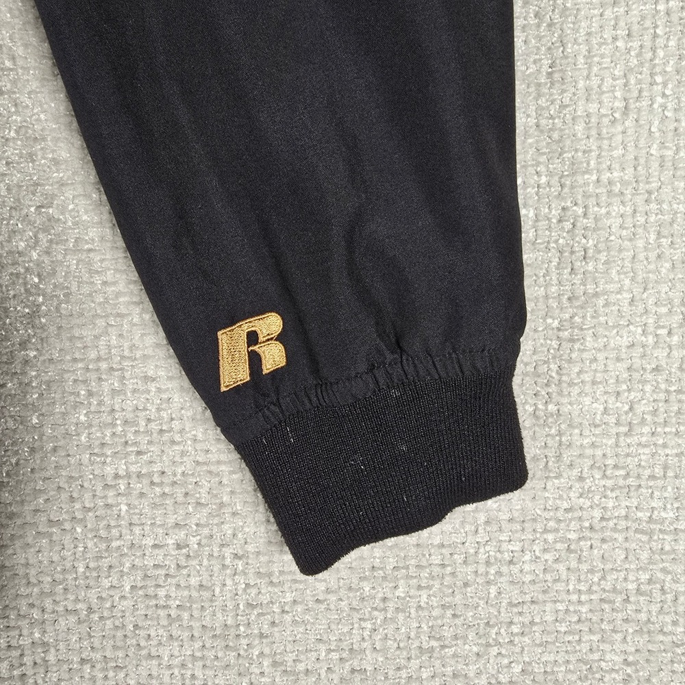 Russell Athletic Colorado Windbreaker Pullover Mens Medium Black Team Issue Vtg - Picture 3 of 11